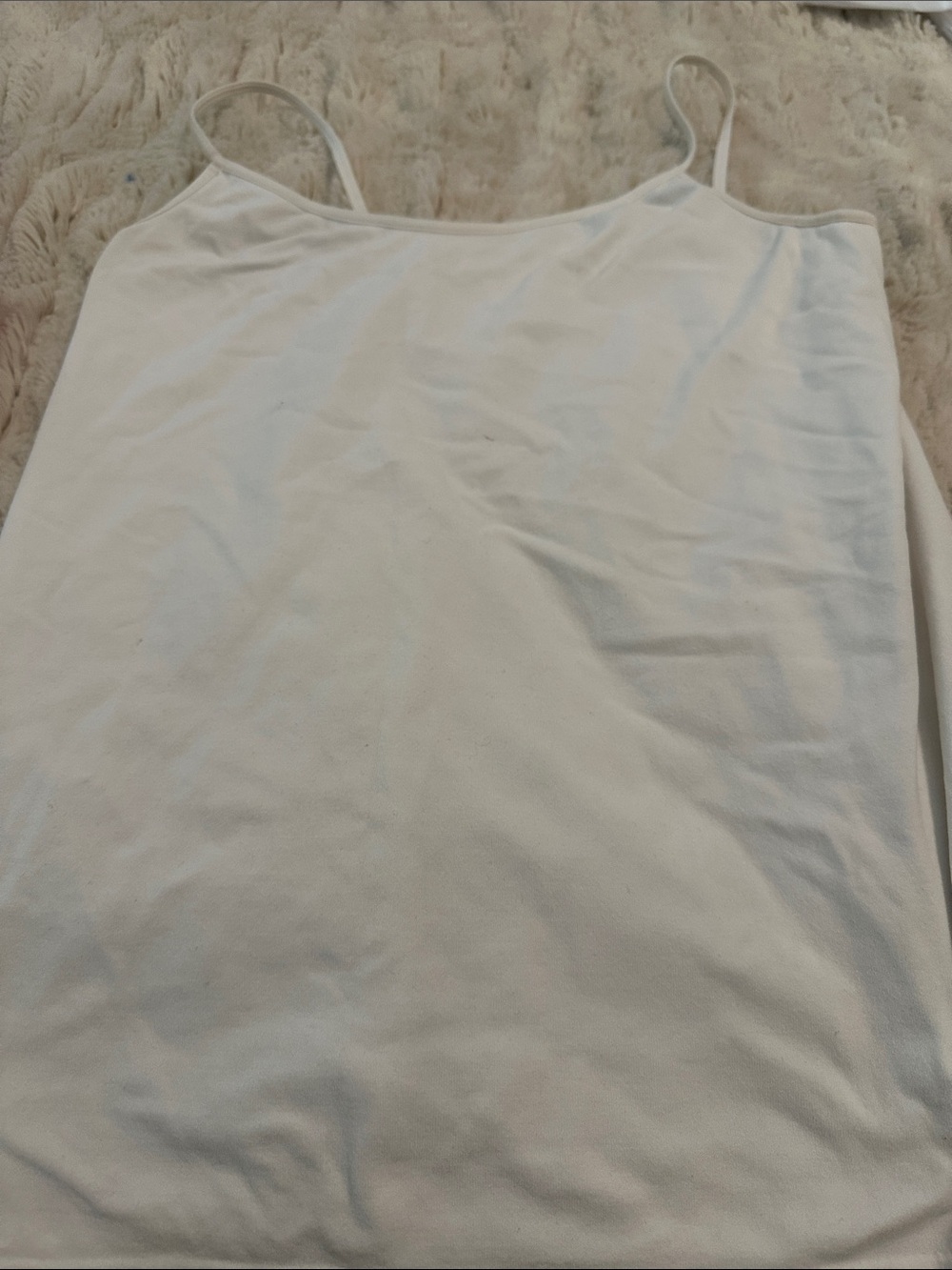 Casual Corner White Spaghetti Strap Tank